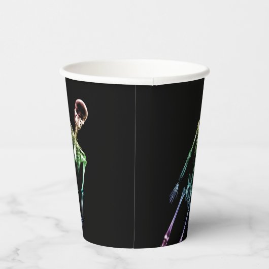 Rainbow X-Ray Skeleton Papieren Bekers (Rechts)