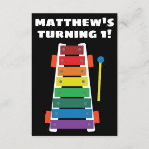 Rainbow Xylophone Classic Speelgoed uitnodigt voor Kaart