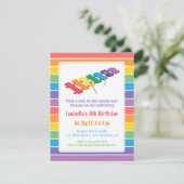 Rainbow Xylophone Kinder Muziek met als titel Birt Kaart (Staand voorkant)