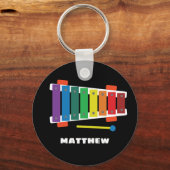 Rainbow Xylophone Klassieke Speelgoed Sleutelhange Sleutelhanger (Voorkant)