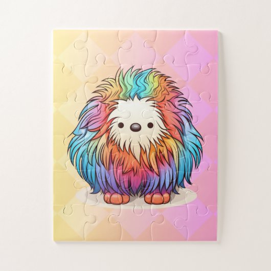 Rainbow Yeti legpuzzel (Verticaal)