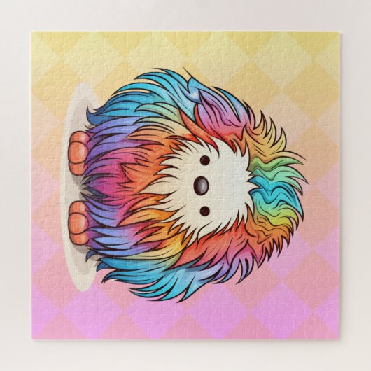 Rainbow Yeti legpuzzel (Horizontaal)