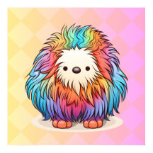 Rainbow Yeti-Poster