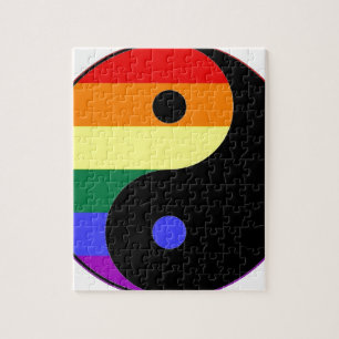 Rainbow Yin en Yang - LGBT Pride Rainbow Colors Legpuzzel