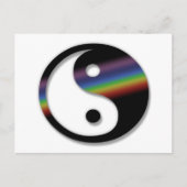 Rainbow Yin Yang Briefkaart (Voorkant)