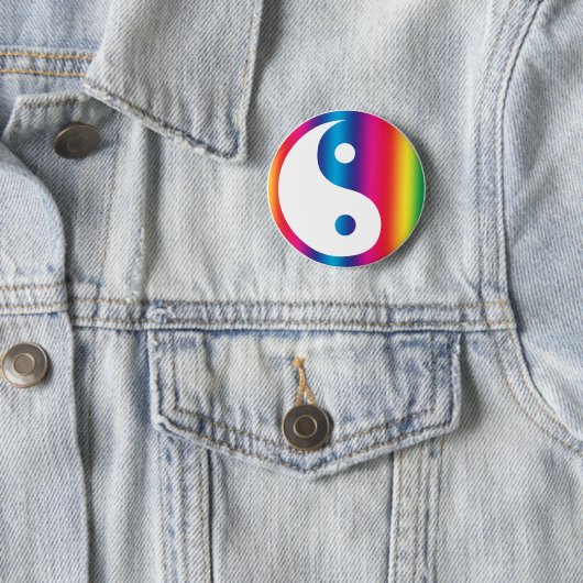 Rainbow Yin Yang Button (In situ)