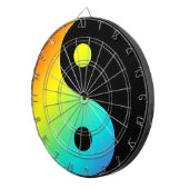 Rainbow Yin Yang Dartbord (Voorkant Rechts)