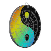 Rainbow Yin Yang Dartbord (Voorkant Links)