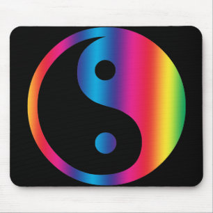 Rainbow Yin Yang Muismat