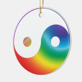 Rainbow Yin & Yang Ornament (Links)