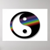 Rainbow Yin Yang Poster (Voorkant)
