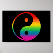 Rainbow Yin Yang Poster (Voorkant)