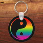 Rainbow Yin Yang Sleutelhanger (Voorkant)