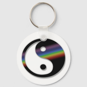 Rainbow Yin Yang Sleutelhanger