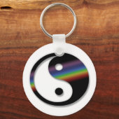 Rainbow Yin Yang Sleutelhanger (Voorkant)