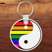 Rainbow Yin Yang Sleutelhanger (Voorkant)