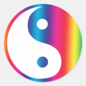 Rainbow Yin Yang Stickers (Voorkant)