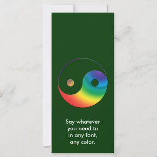 Rainbow Yin Yang Symbol