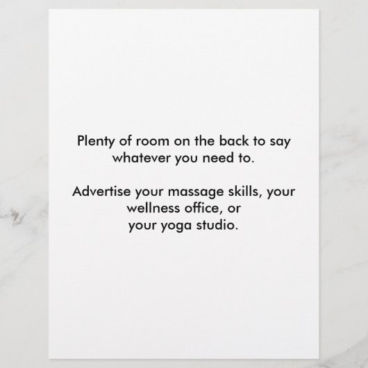 Rainbow Yin Yang Symbol Flyer (Achterkant)