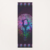 Rainbow Yoga Yin Yang Tree door Amelia Carrie Yogamat (Voorkant)