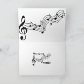 Rainbow You is mijn muziek Kaart (Binnen)