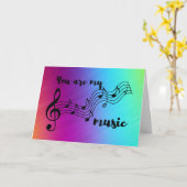Rainbow You is mijn muziek Kaart (Gele Bloem)