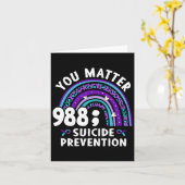 Rainbow You Problem 988 Zelfmoordpreventie Awarene Kaart (Gele Bloem)