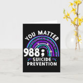 Rainbow You Problem 988 Zelfmoordpreventie Awarene Kaart (Gele Bloem)