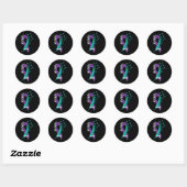 Rainbow You Problem 988 Zelfmoordpreventie Awarene Ronde Sticker (Vel)