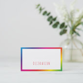 Rainbow Zakelijke Visitekaartjes (Staand voorkant)