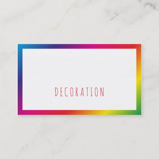 Rainbow Zakelijke Visitekaartjes (Voorkant)