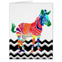 Rainbow Zebra Animals Monogramed Pattern Party