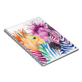 Rainbow-Zebra-laptop Notitieboek (Rechterzijde)