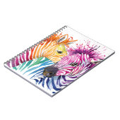 Rainbow-Zebra-laptop Notitieboek (Linkerzijde)