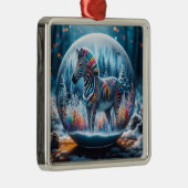 Rainbow Zebra Ornament (Rechts)