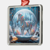 Rainbow Zebra Ornament (Links)