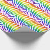 Rainbow Zebra Pattern Cadeaupapier (Hoek)