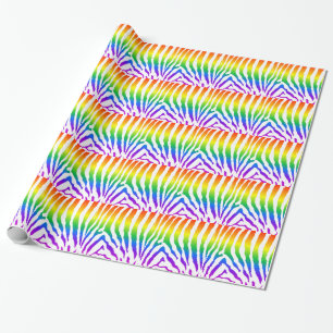 Rainbow Zebra Pattern Cadeaupapier