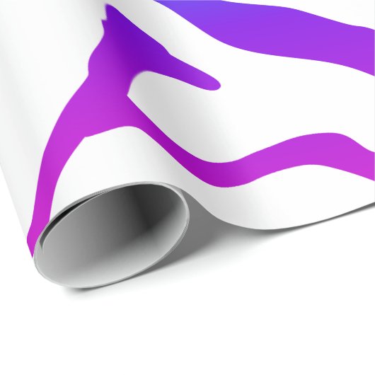 Rainbow Zebra Pattern Cadeaupapier (Rol Hoek)