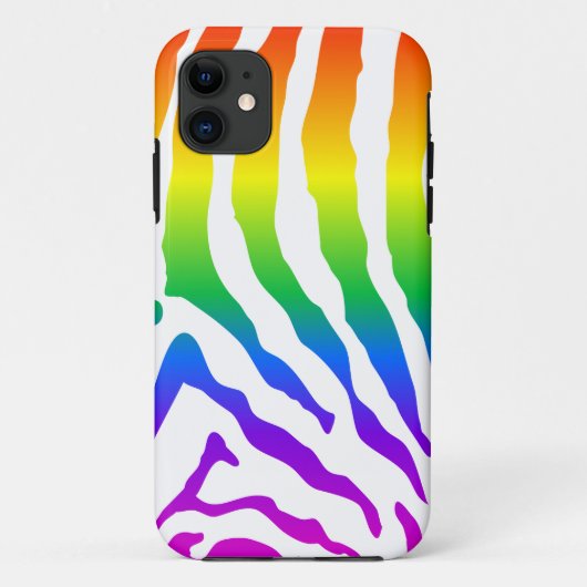 Rainbow Zebra Pattern Case-Mate iPhone Case (Achterkant)