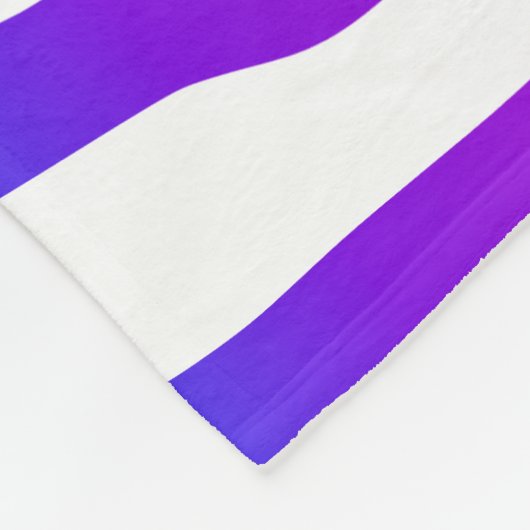 Rainbow Zebra Pattern Fleece Deken (Hoek)