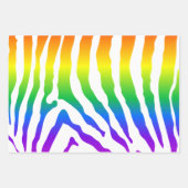 Rainbow Zebra Pattern Inpakpapier Vel (Voorkant 3)