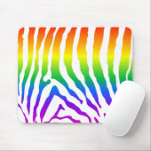 Rainbow Zebra Pattern Muismat (Met muis)