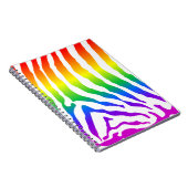Rainbow Zebra Pattern Notitieboek (Rechterzijde)
