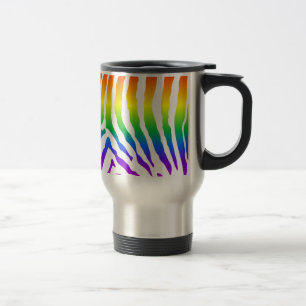 Rainbow Zebra Pattern Reisbeker