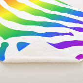 Rainbow Zebra Pattern Sherpa Deken (3/4)