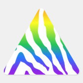 Rainbow Zebra Pattern Sticker (Voorkant)