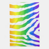 Rainbow Zebra Pattern Theedoek (Verticaal)