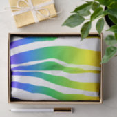 Rainbow Zebra Pattern Tissuepapier (Geschenk)