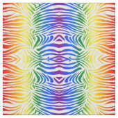 Rainbow Zebra Print Bold en Bright LGBT Stof (Swatch)